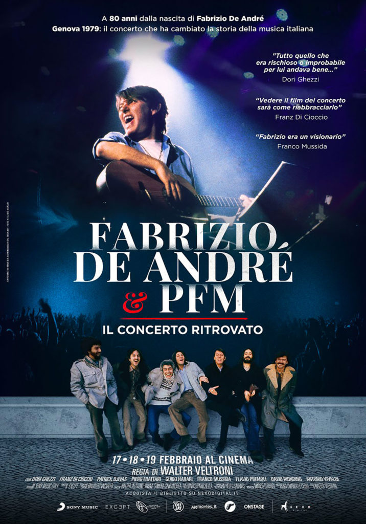 Fabrizio De André e PFM. Il concerto ritrovato poster locandina