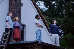 Afire, Thomas Schubert, Paula Beer, Enno Trebs e Langston Uibel in un frame del film