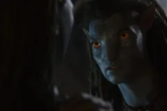 Avatar - La via dell'acqua, Sam Worthington in una sequenza del film