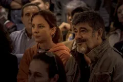 Boris 4, Caterina Guzzanti e Francesco Pannofino in una scena della serie Disney+