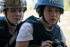 Civil War, Kirsten Dunst durante una scena del film