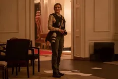 Civil War, Kirsten Dunst in una sequenza del film