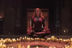 Doctor Strange nel Multiverso della Follia, Elizabeth Olsen in una scena del film di Sam Raimi