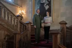 Downton Abbey II - Una nuova era, Hugh Bonneville e Michelle Dockery Smith in una scena del film