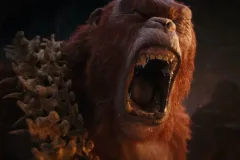 Godzilla e Kong - Il nuovo impero, un rabbioso Skar King in una scena del film