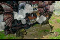 Il castello errante di Howl, un'affascinante scena del film di Hayao Miyazaki
