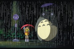 Il mio vicino Totoro, Mei e Totoro in una scena del film