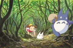 Il mio vicino Totoro, la piccola Mei in una scena del film