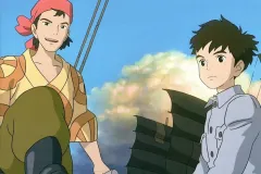 Il ragazzo e l'airone, Mahito e Kiriko in una scena del film di Hayao Miyazaki
