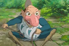 Il ragazzo e l'airone, un contrariato airone in una scena del film di Hayao Miyazaki