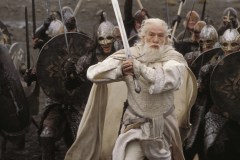 Il Signore degli Anelli - Il ritorno del re, Ian McKellen in una sequenza del film