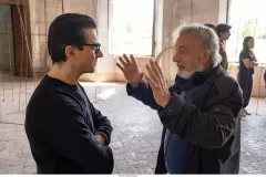Il signore delle formiche, il regista Gianni Amelio con Luigi Lo Cascio sul set del film