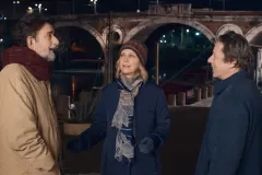 Il sol dell'avvenire, Nanni Moretti, Margherita Buy e Mathieu Amalric in una scena del film