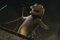 Il talento di Mr. Crocodile, il coccodrillo Lyle in una sequenza del film