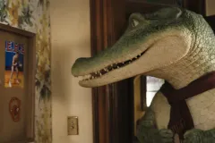 Il talento di Mr. Crocodile, il coccodrillo Lyle durante una scena del film