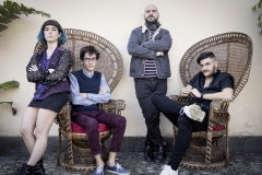 Koza Nostra, una foto con Giuditta Vasile, Gabriele Cicirello, Giovanni Dota e Lorenzo Scalzo