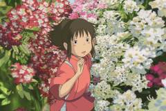 La città incantata, Chihiro si aggira nel mondo magico, in una sequenza del film di Hayao Miyazaki