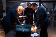 L'arma dell'inganno - Operazione Mincemeat, Colin Firth e Matthew Macfadyen in una sequenza del film