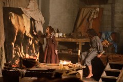 L'ombra di Caravaggio, Isabelle Huppert e Riccardo Scamarcio in una scena del film di Michele Placido