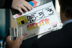 Siccità, un'immagine dal set del film di Paolo Virzì