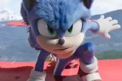 Sonic 2 - Il film: il protagonista in azione nel film di Jeff Fowler