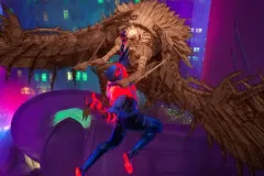 Spider-Man: Across the Spider-Verse, Avvoltoio in una sequenza d'azione del film
