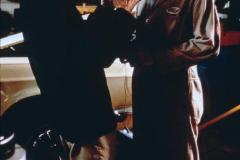 Strade perdute, David Lynch con Balthazar Getty sul set del film
