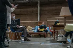 The Whale, Brendan Fraser sul set del film di Darren Aronofsky
