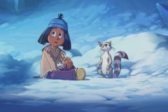 Yakari - Un viaggio spettacolare, il piccolo protagonista in una simpatica scena del film
