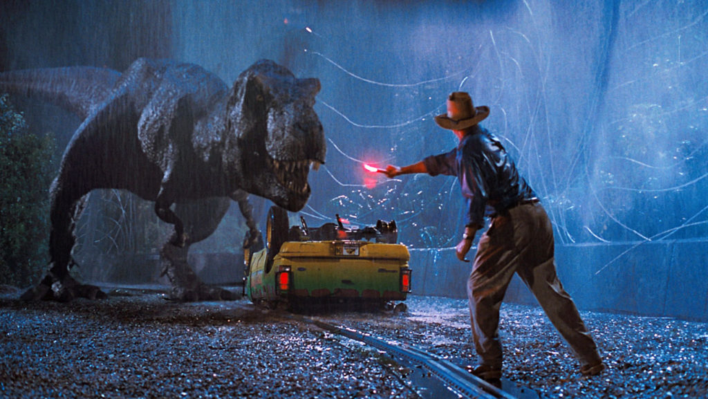 Jurassic Park, una tesa scena del film