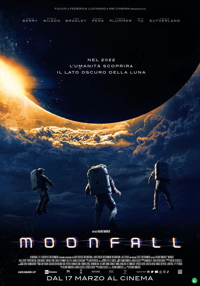 Moonfall, la locandina italiana del film di Roland Emmerich