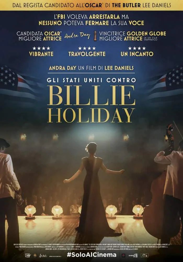 Gli Stati Uniti contro Billie Holiday, la locandina italiana del film
