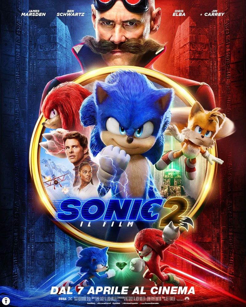 Sonic 2 - Il film: la locandina italiana