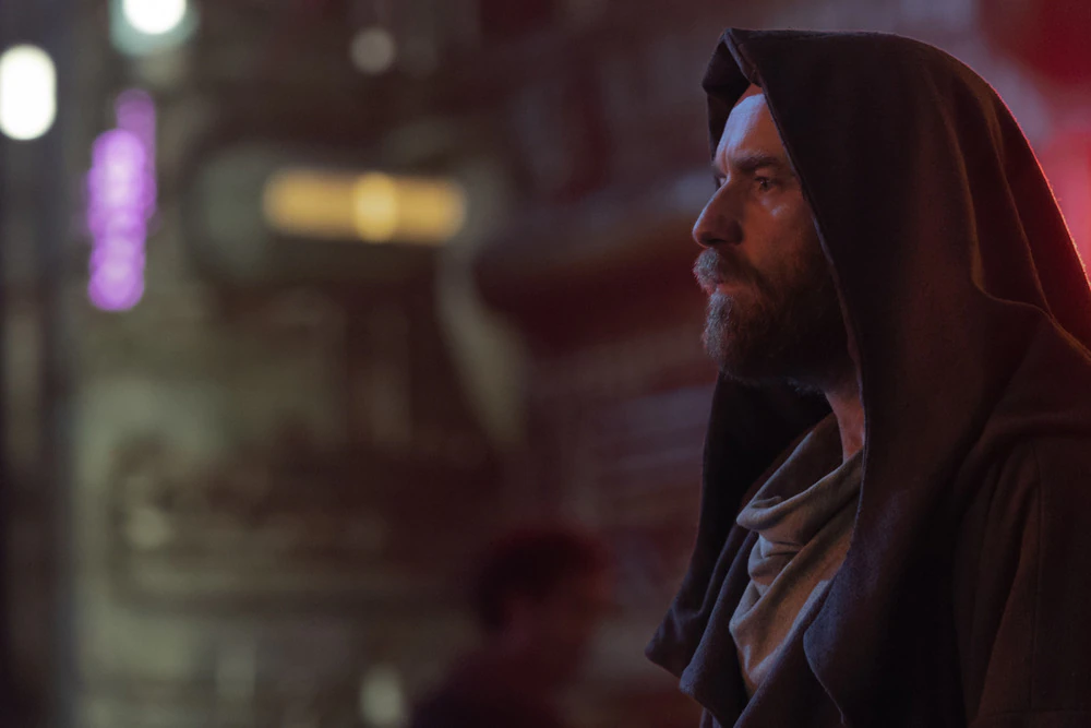 Obi-Wan Kenobi, Ewan McGregor in una sequenza della serie