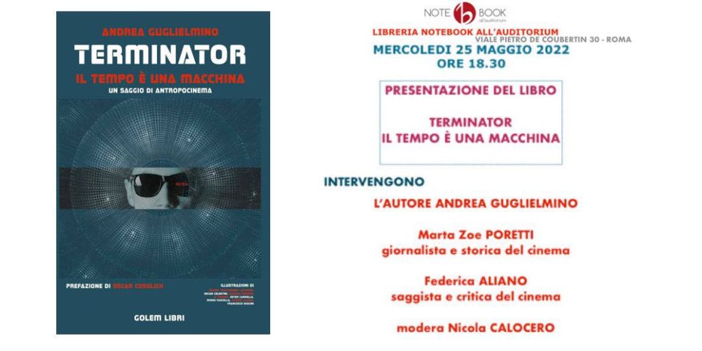 Terminator - Il tempo è una macchina: presentato a Roma il libro di Andrea Guglielmino