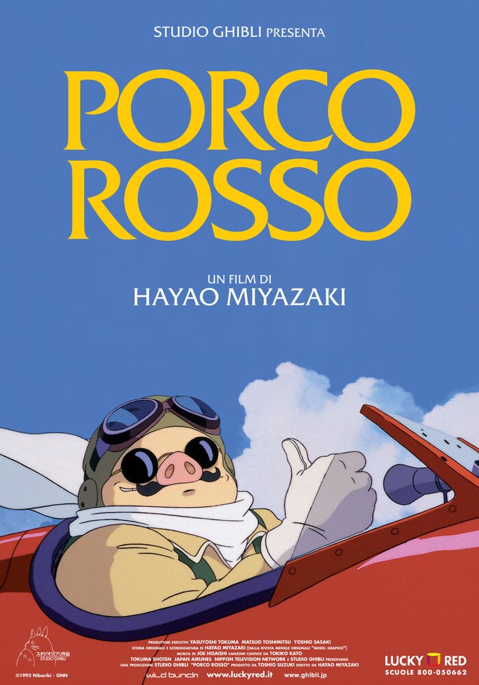 Porco Rosso, la locandina italiana del film