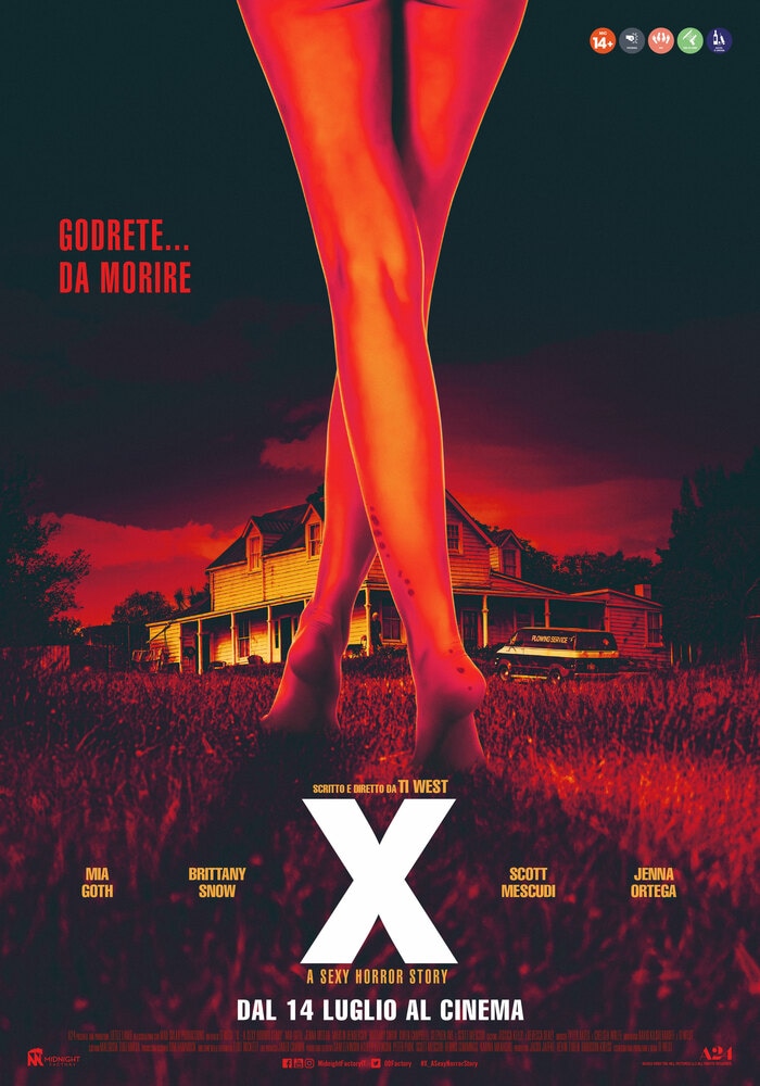 X - A Sexy Horror Story, la locandina italiana del film