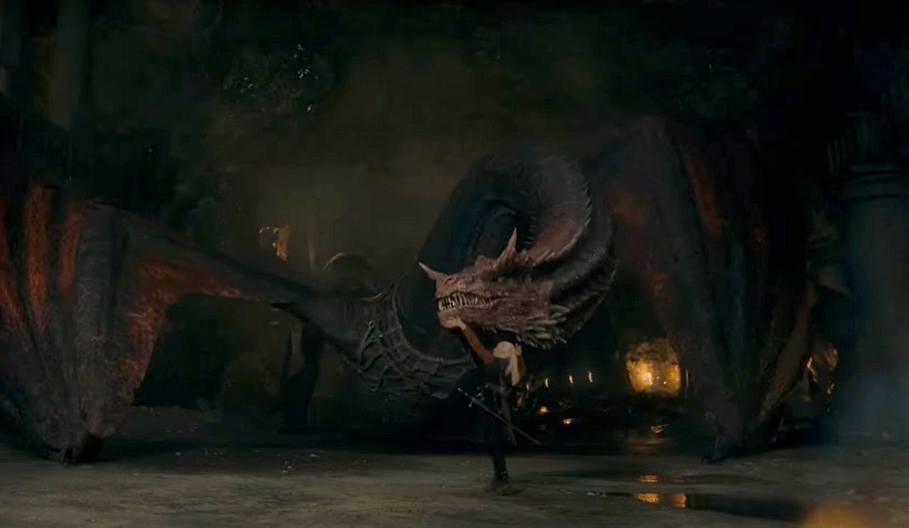 House of the Dragon, un gigantesco drago in una scena