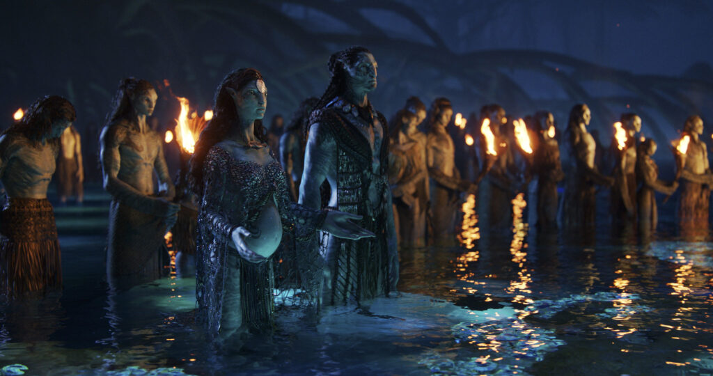 Avatar - La via dell'acqua, una sequenza del film