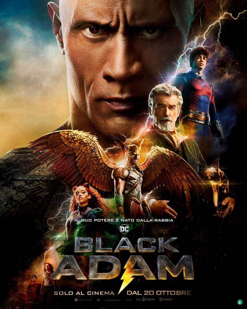 Black Adam, la locandina italiana del film