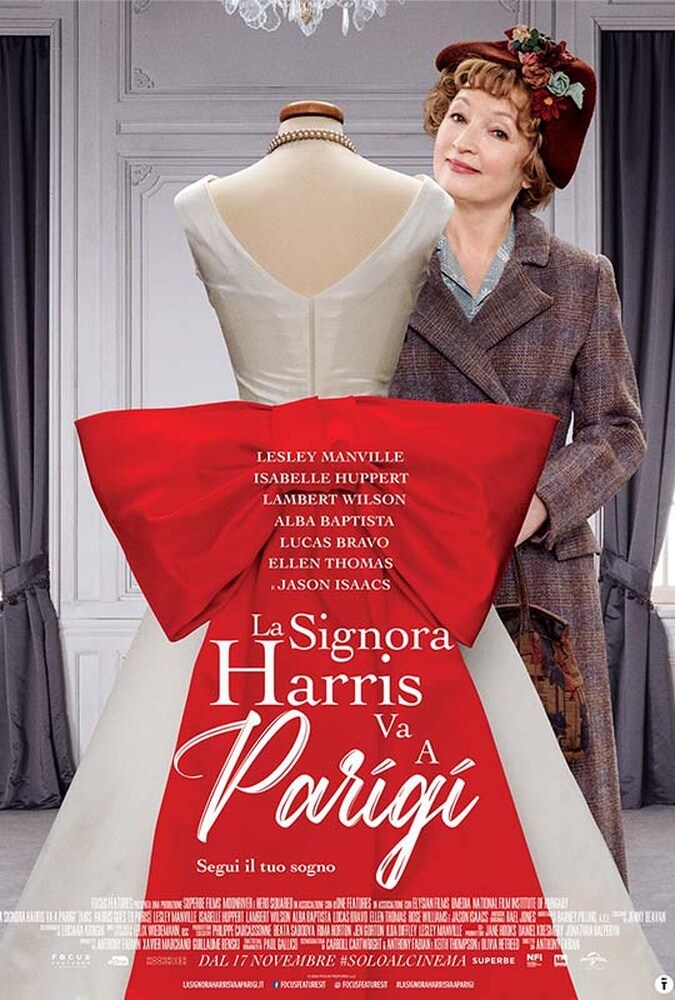 La signora Harris va a Parigi, la locandina italiana del film