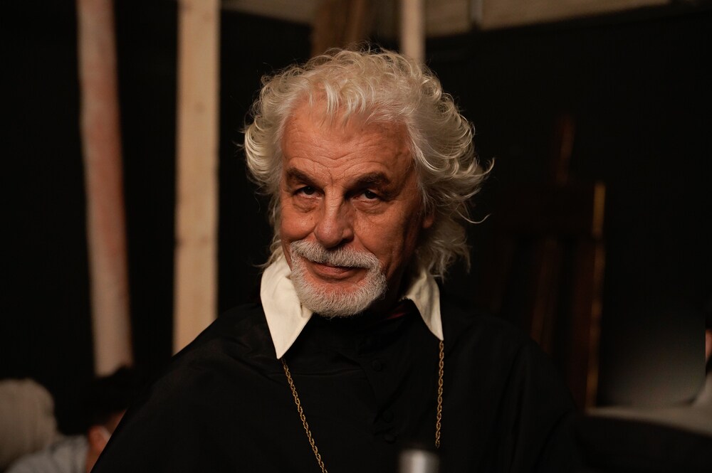 L'ombra di Caravaggio, Michele Placido in una sequenza del film