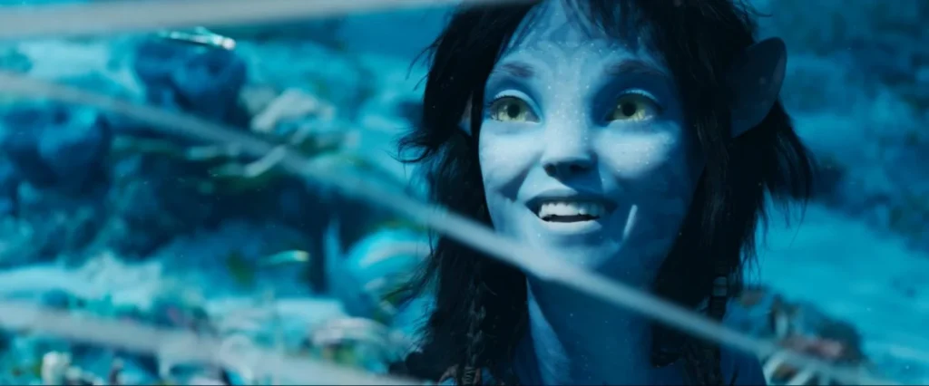 Avatar - La via dell'acqua, Sigourney Weaver in una scena