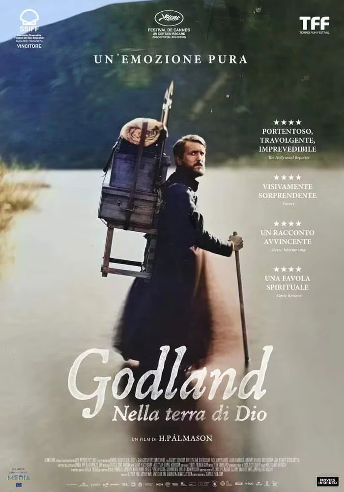 Godland - Nella terra di Dio, la locandina