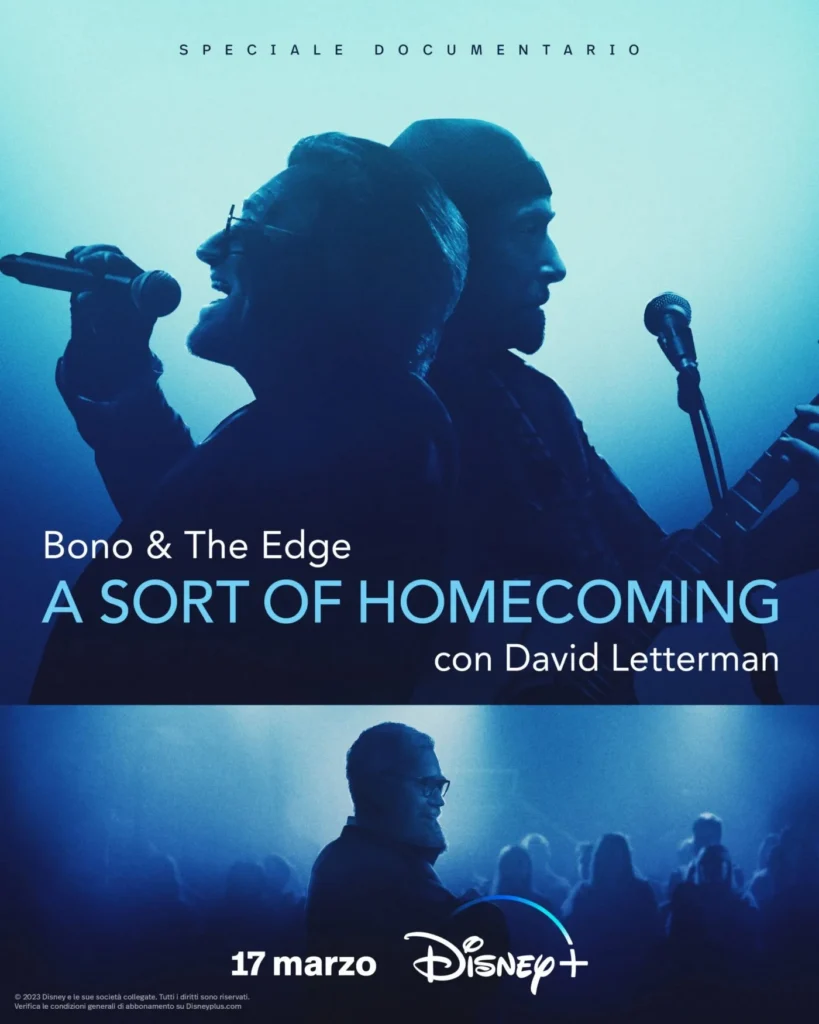 Bono & The Edge: A Sort of Homecoming con Dave Letterman, la locandina