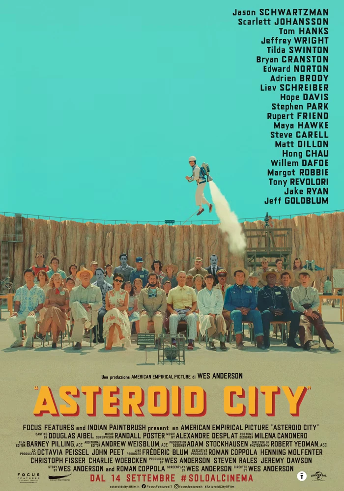 Asteroid City, la locandina italiana