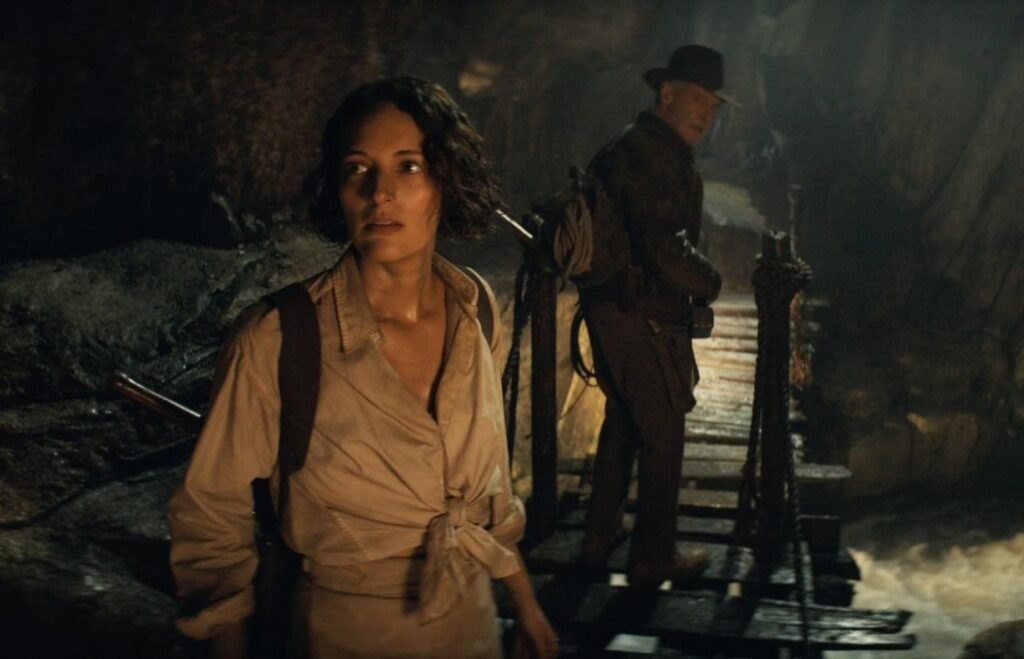 Indiana Jones e il quadrante del destino, Harrison Ford e Phoebe Waller-Bridge in una scena
