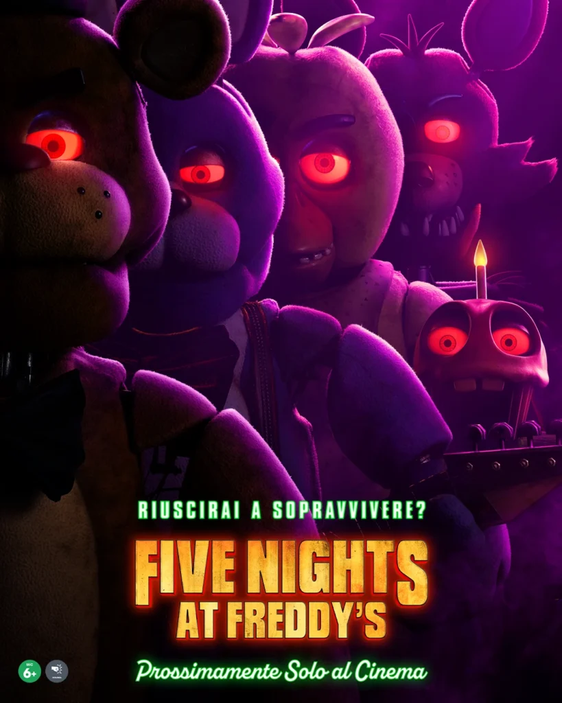 Five Night at Freddy's, il teaser poster italiano