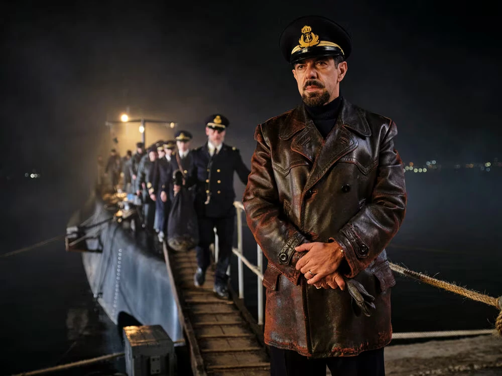 Commander Pierfrancesco Favino during a scene from the film.