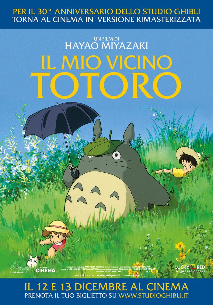 Il mio vicino Totoro, la locandina italiana del trentennale del film